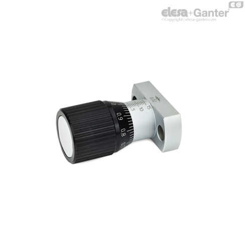GN 727-A Control Knobs with Adjustable Spindle Mounting hole